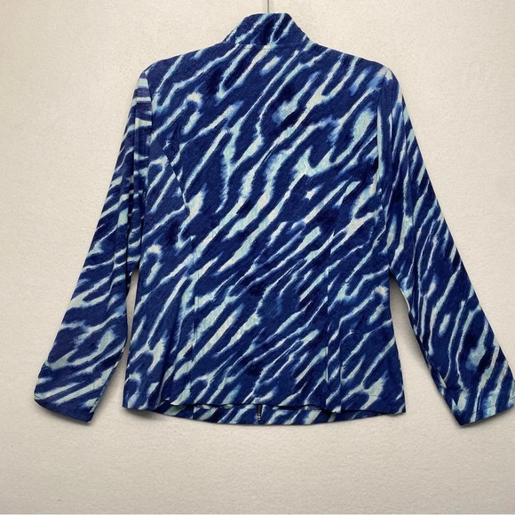 Zenergy Chico's Jacket Blue 1 / Small Printed - Picture 2 of 5